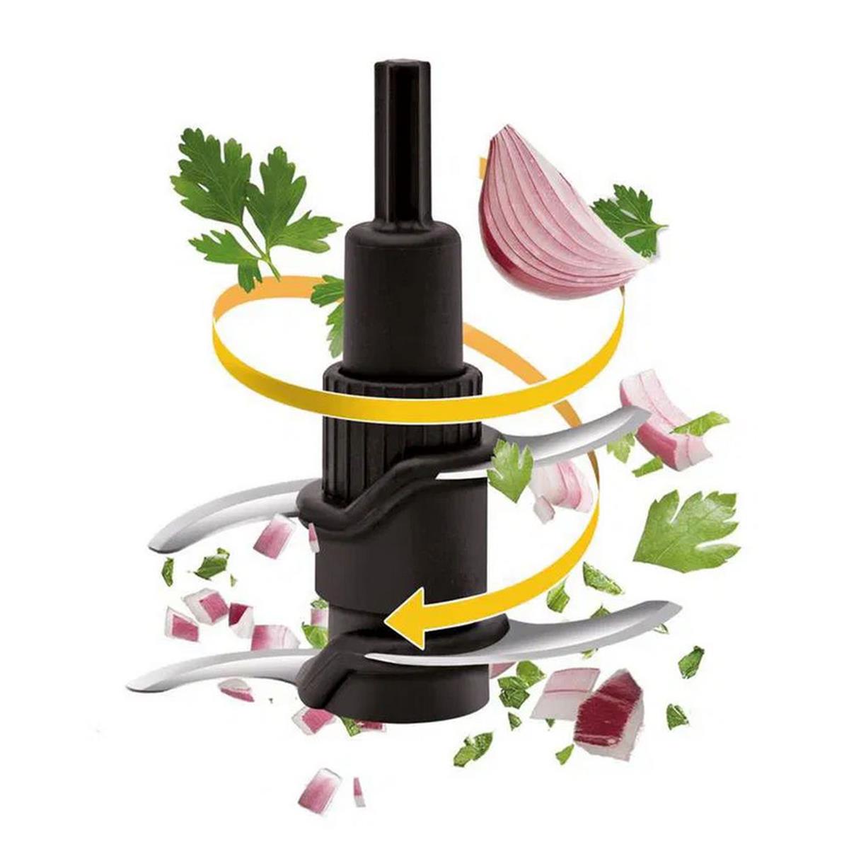 Tefal Siyah 500 Watt MasterChop XXL Maxi 4 Bıçaklı Doğrayıcı (TFL-9100029453)