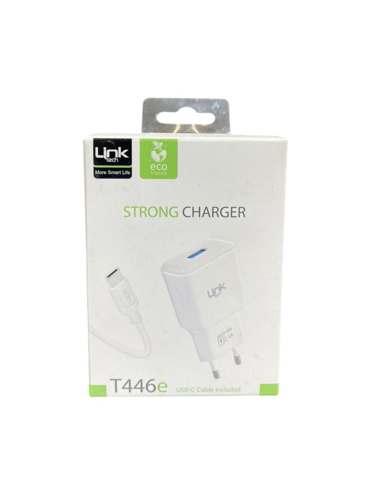 Link Tech T446e Strong Çevre Dostu 2.1A Tip-C Kablolu Şarj Aleti