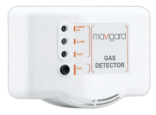Mavigard Konvansiyonel Karbonmonoksit Gaz Dedektörü, İki Alarm Seviye Röle Çıkışlı, 24V DC