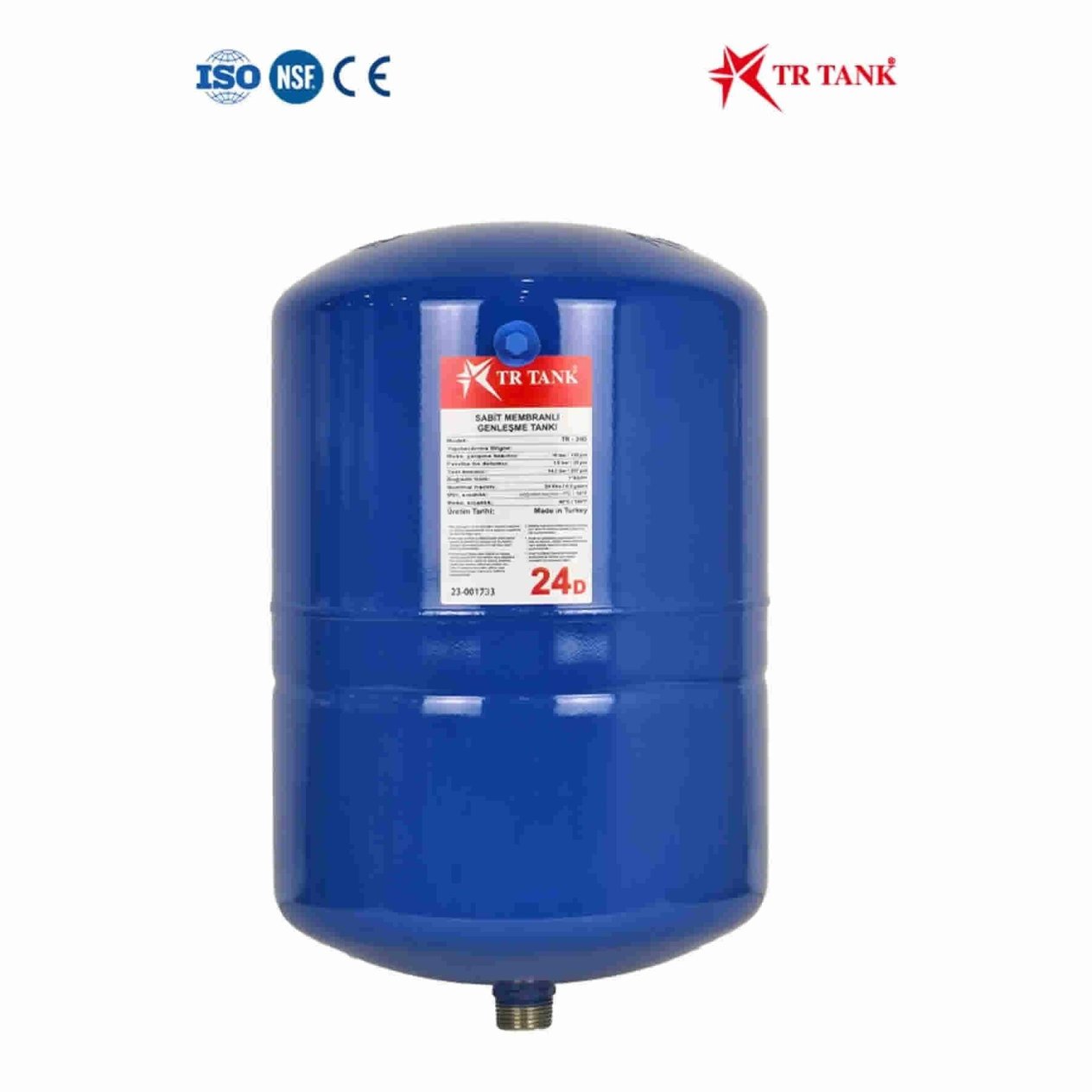 24 Litre Dikey Ayaklı Nsf Membranlı Hidrofor Genleşme Tankı