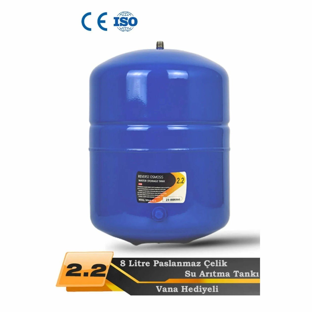 AQUA BELLA Agena Plus 8 LT Metal Tanklı Antibacteriyel Su Arıtma Cihazı BLUE
