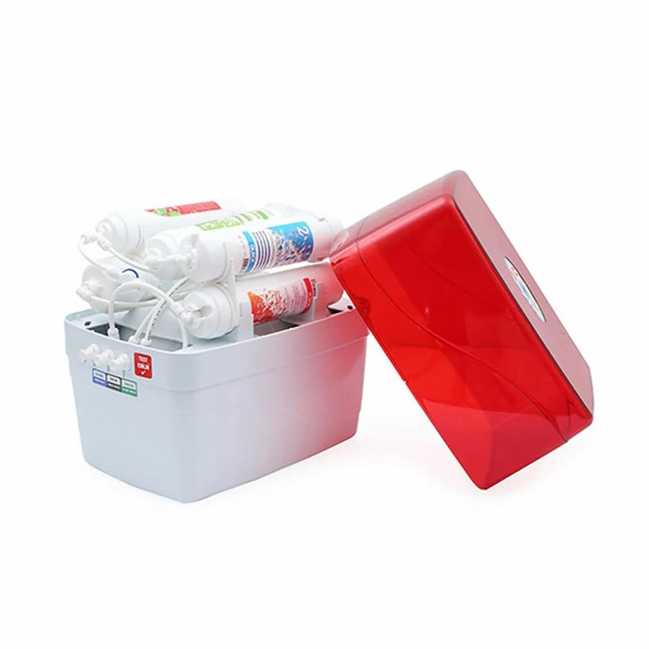 AQUA BELLA Agena Plus 8 LT Metal Tanklı Antibacteriyel Su Arıtma Cihazı RED