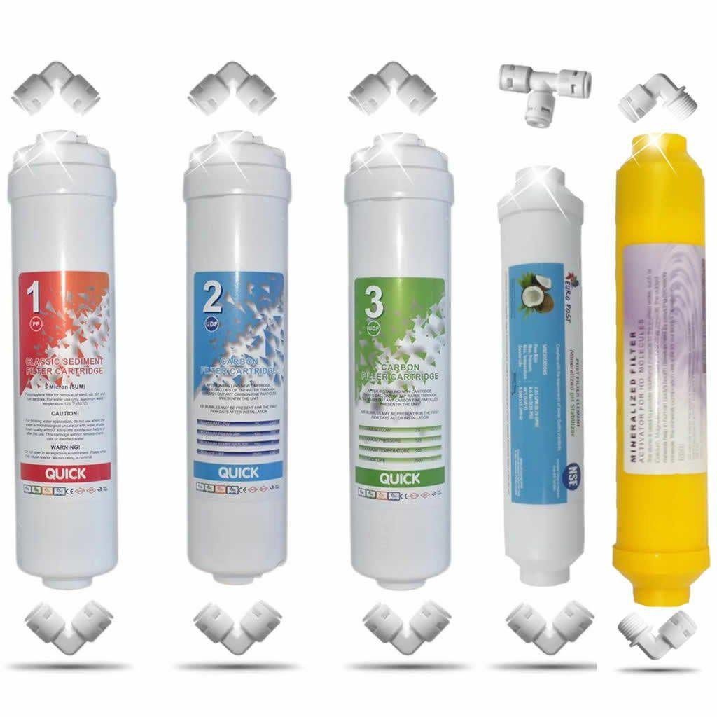 AQUA BELLA Gold Crystal Delüx 10 Aşamalı Su Arıtma Cihazı 2 Yıllık Filtre Seti