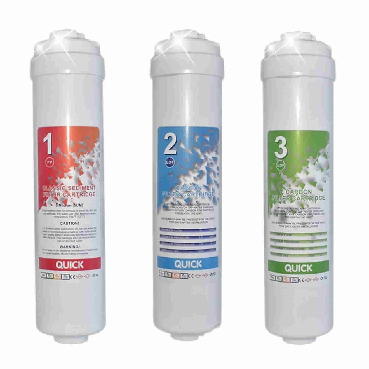 AQUA BELLA Kapalı Kasa 12 İnç Su Arıtma Cihazı Filtresi İnline 6 Aylık Set