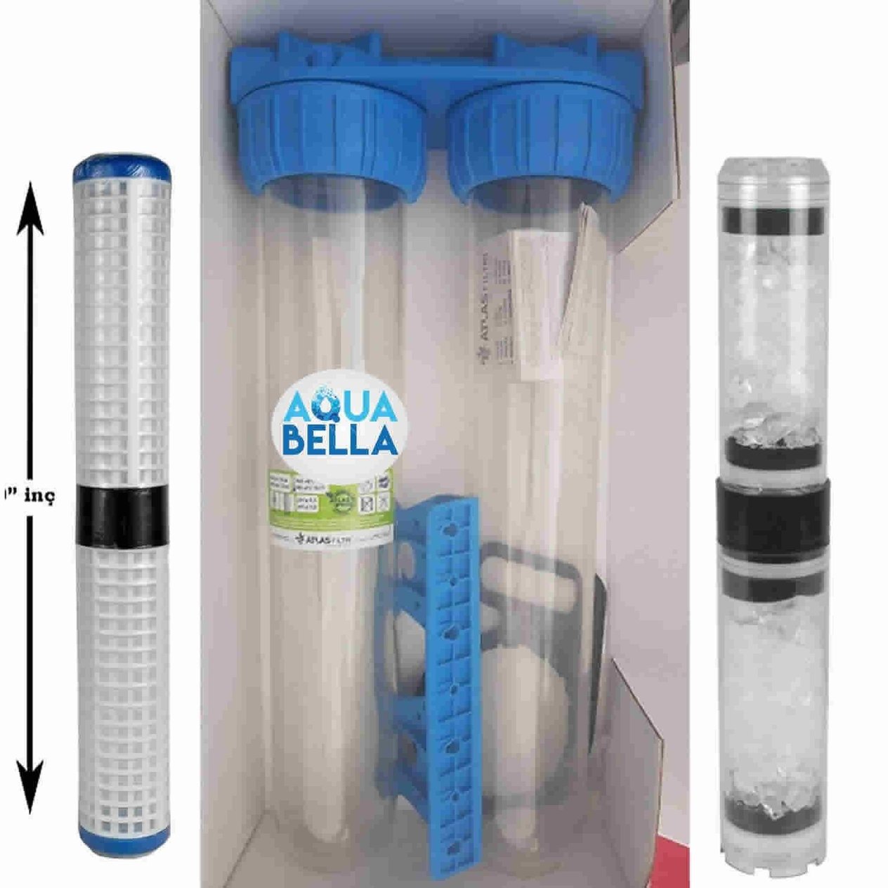 Atlas 20'' ikili Kuyu bina ve daire girişi yıkanabilir-silifoz