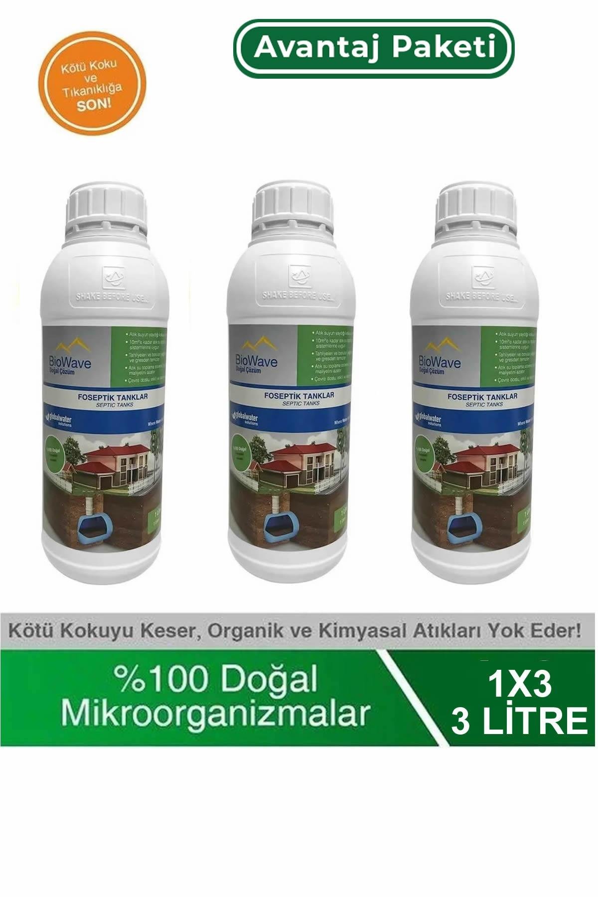 Biowave Foseptik Tanklar Koku ve Atık Giderici - 3 LT
