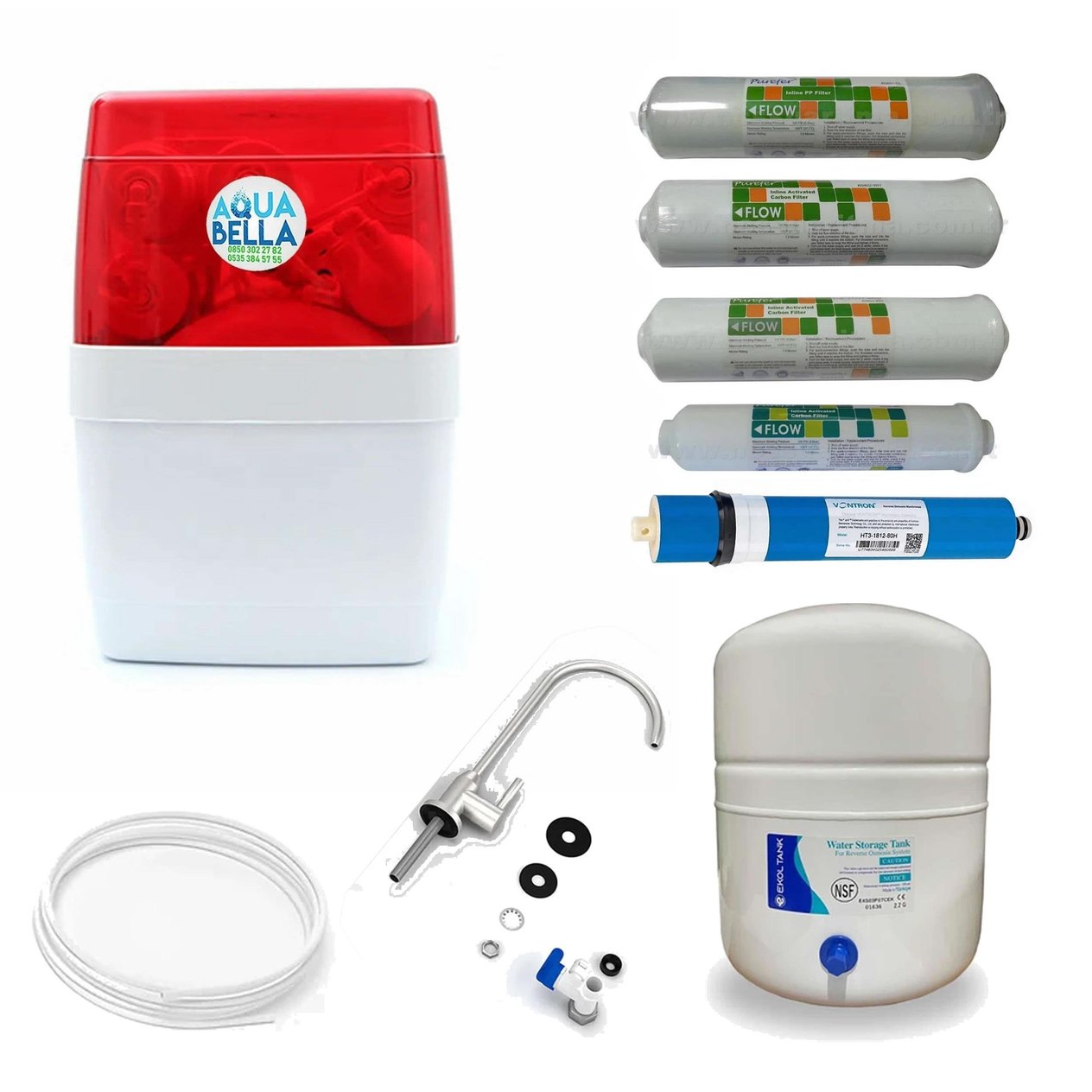 Purefer Su Arıtma Cihazı 8 LT Çelik Tanklı