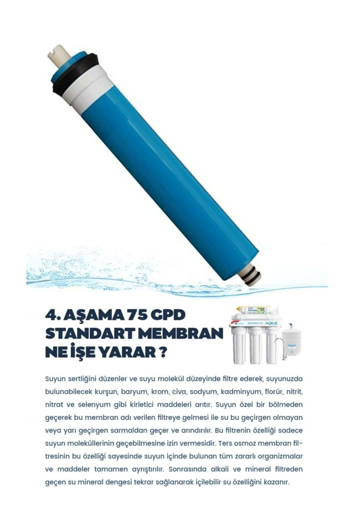 Reverse Osmosis Açık Kasa Su Arıtma 5'li Filtre Seti