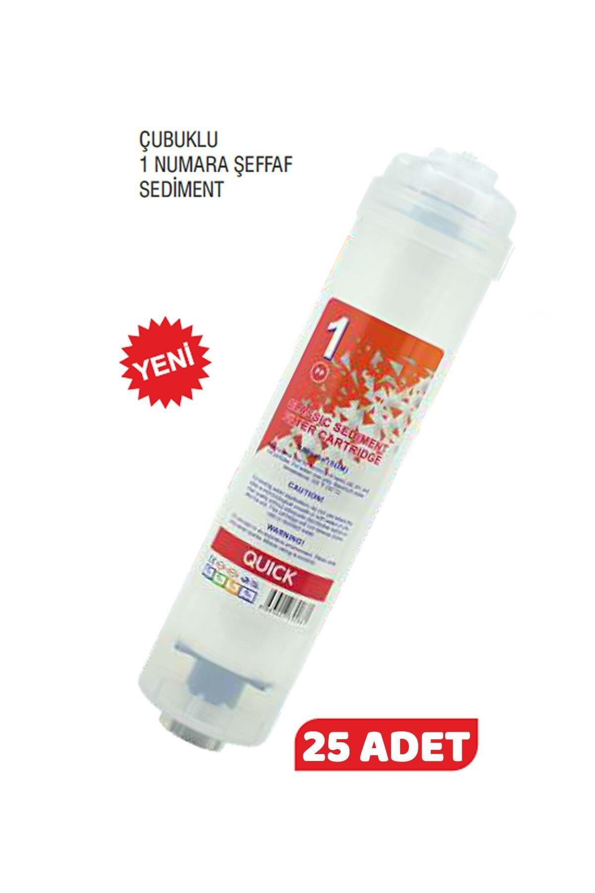 Su Arıtma Cihazı İçin İnline pp Sediment Filtre Şeffaf 25 Adet