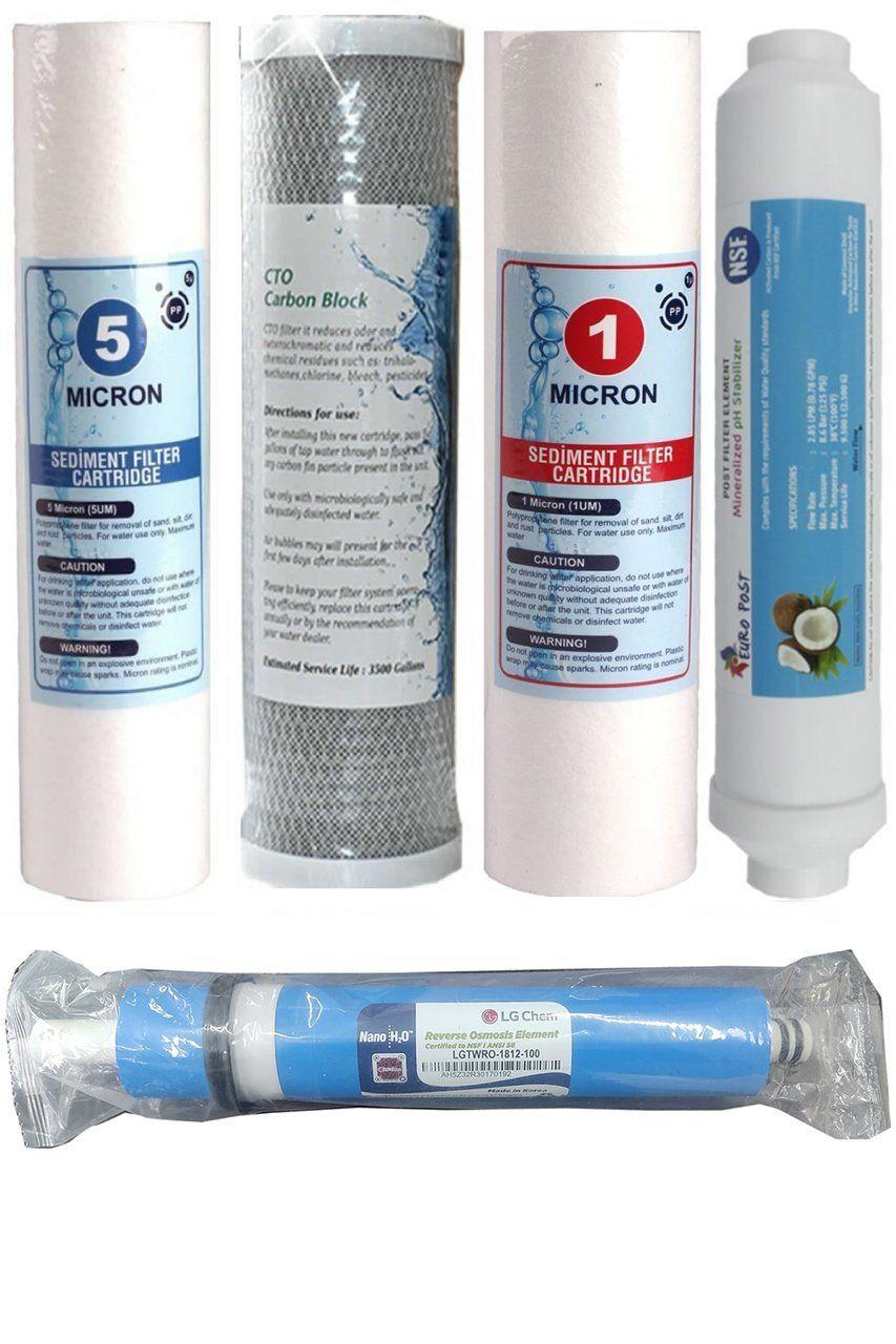 Tecflo Açık Su Arıtma Cihazı Filtre Seti 5'li Set