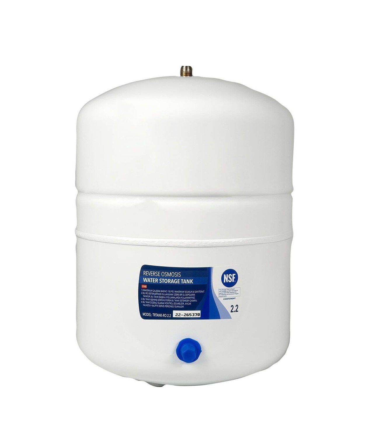 TR Tank 8 LT NSF Sertifikalı Su Arıtma Tankı