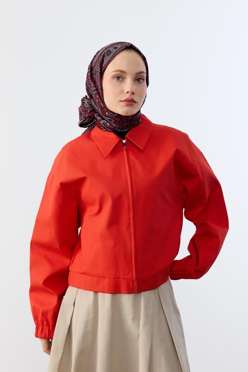  Etnik Retro Desen Pamuklu Bordo Şal
