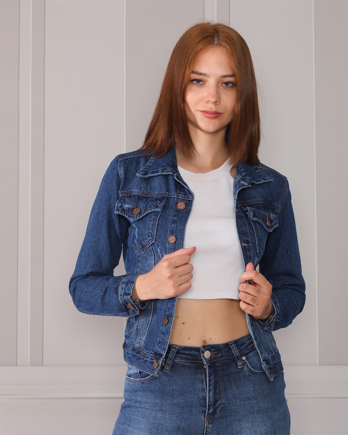   Bayan Yeni model kot ceket 38