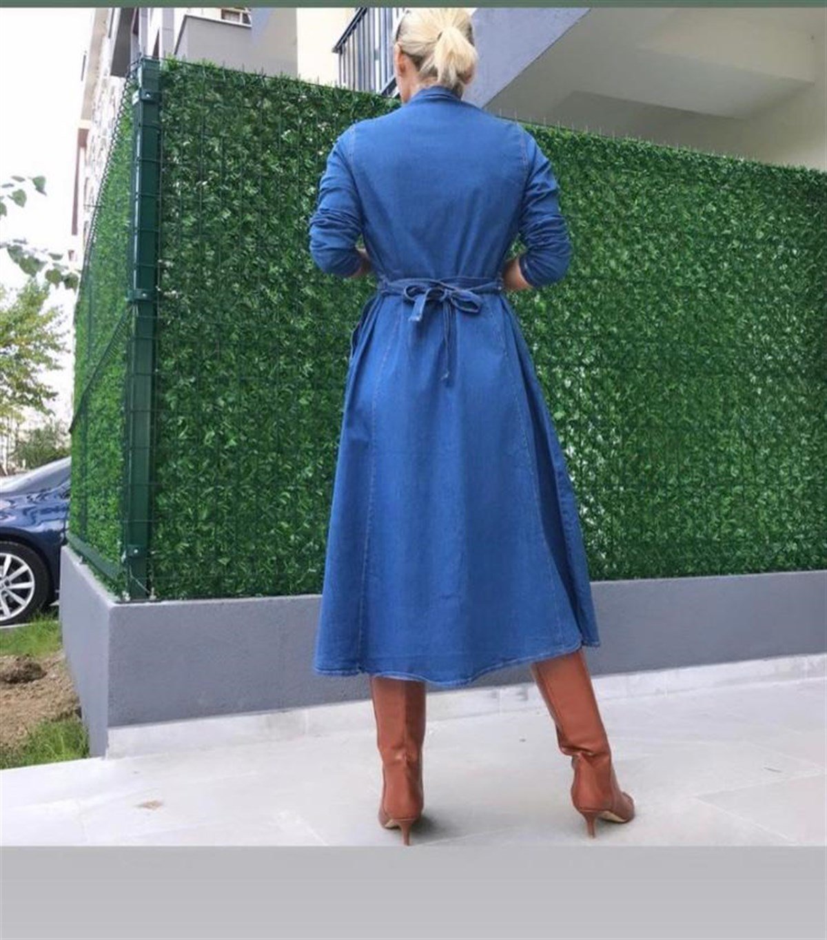 Bayan Yeni Model Kot Elbise 9944