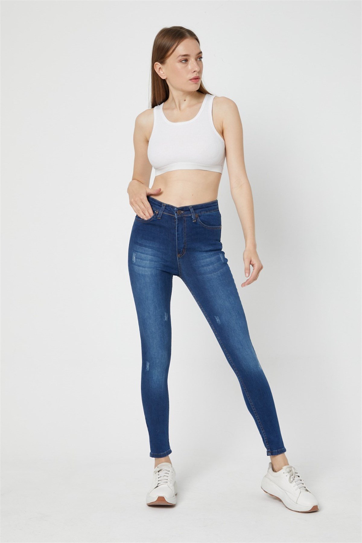Bayan Yeni Model Kot Pantolon 75443