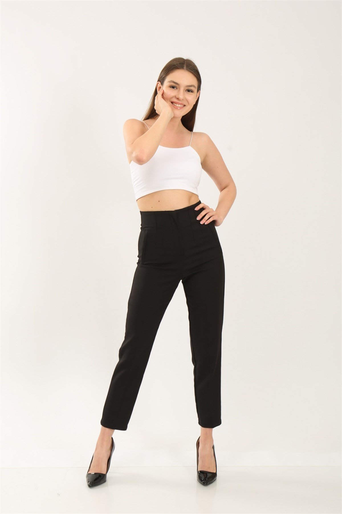 Bayan Zara Model kumaş pantolon 5364