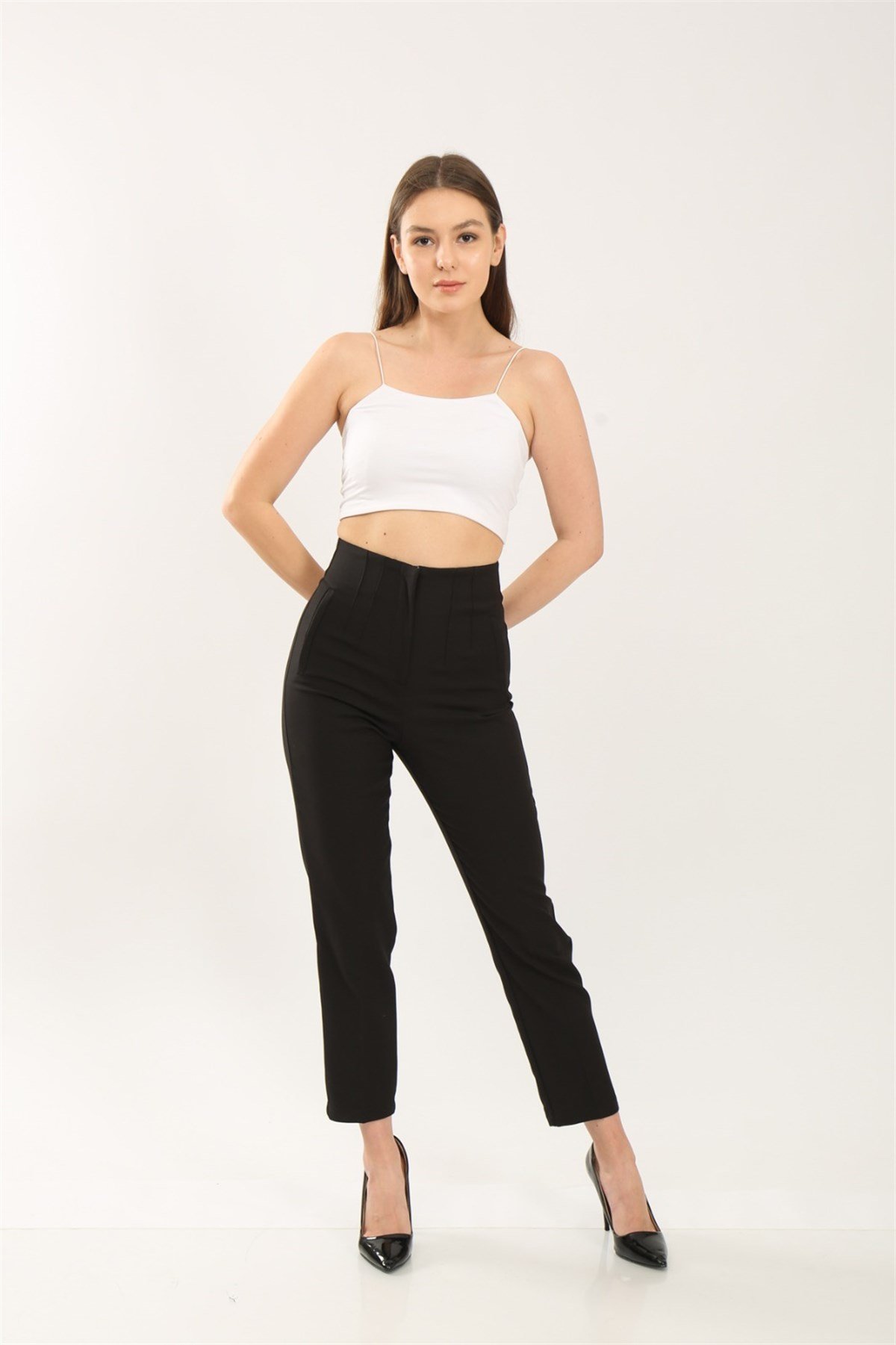 Bayan Zara Model kumaş pantolon 5364