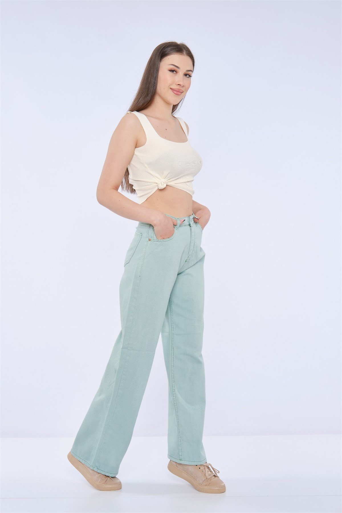 Kadın Yeni Model Bol Pantolon 98865541