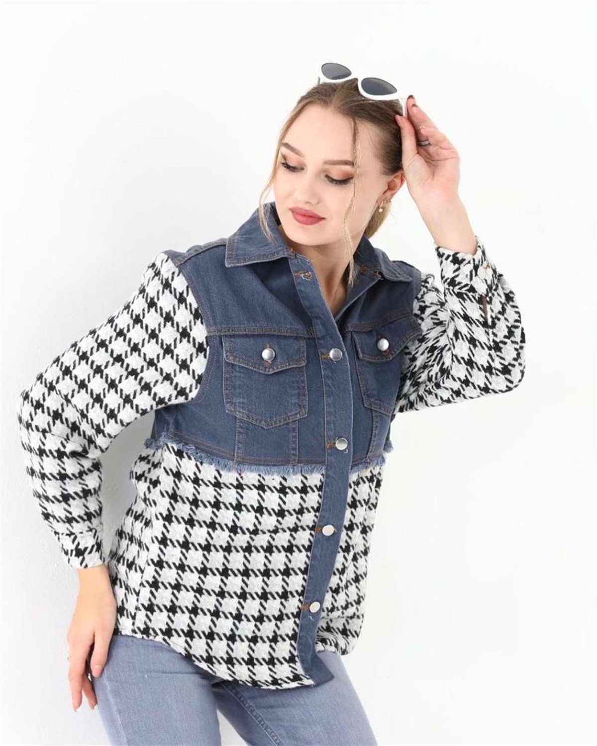 Kadın Yeni Model Kot Ceket 13386