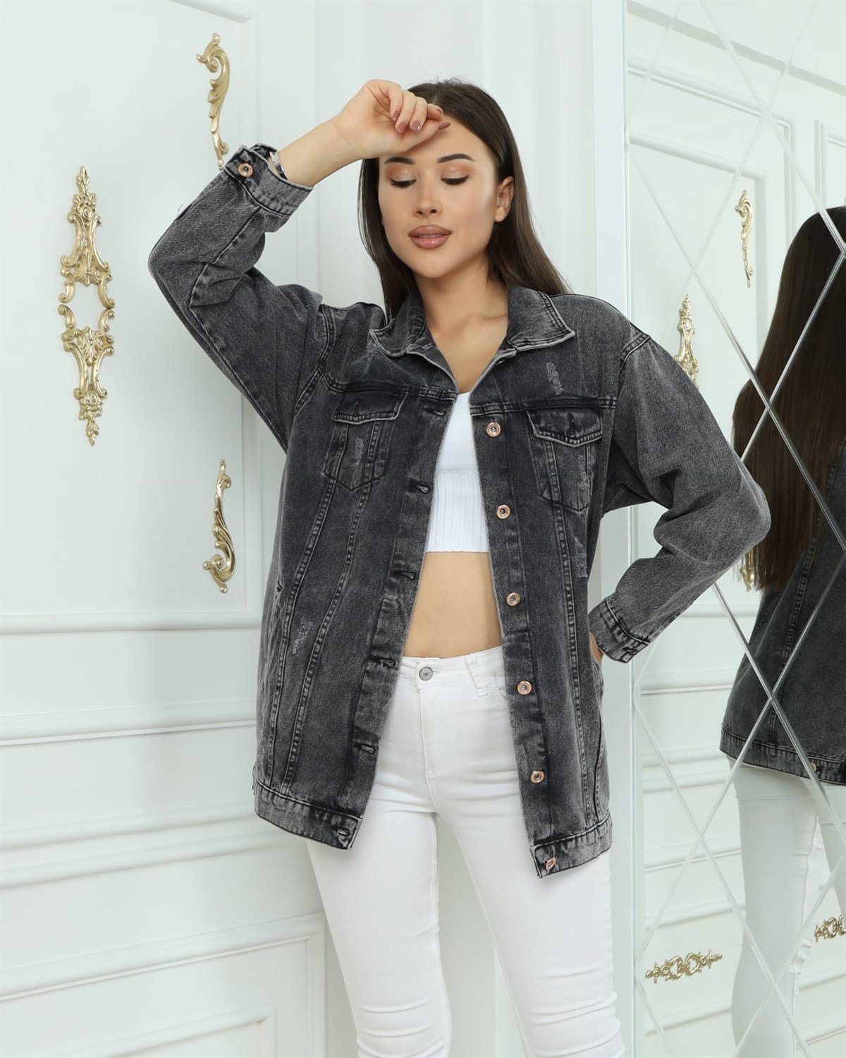 Kadın Yeni Model Kot Ceket 5222020