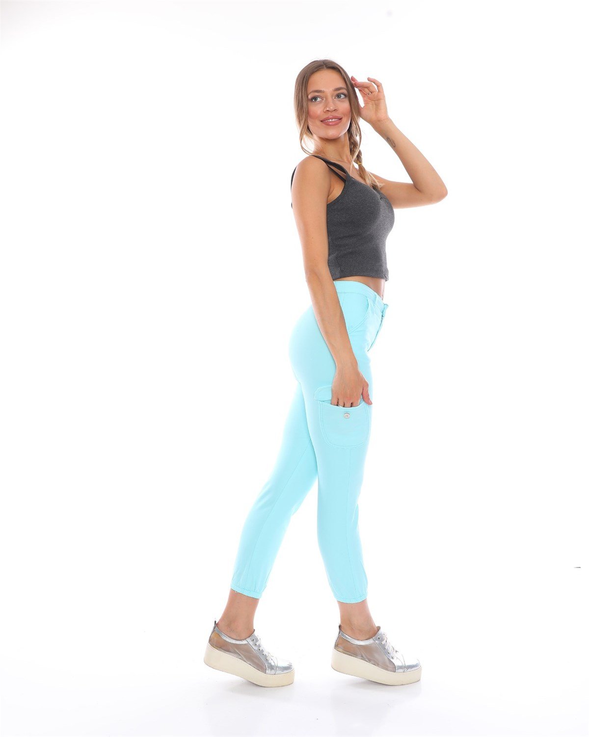Tayt Model Likralı Bayan Kot Pantolon