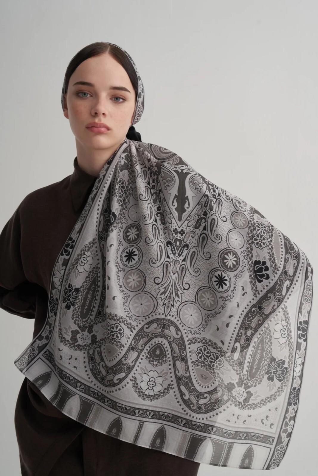 Morenosilk Silver Mist Gümüş Sis Şal