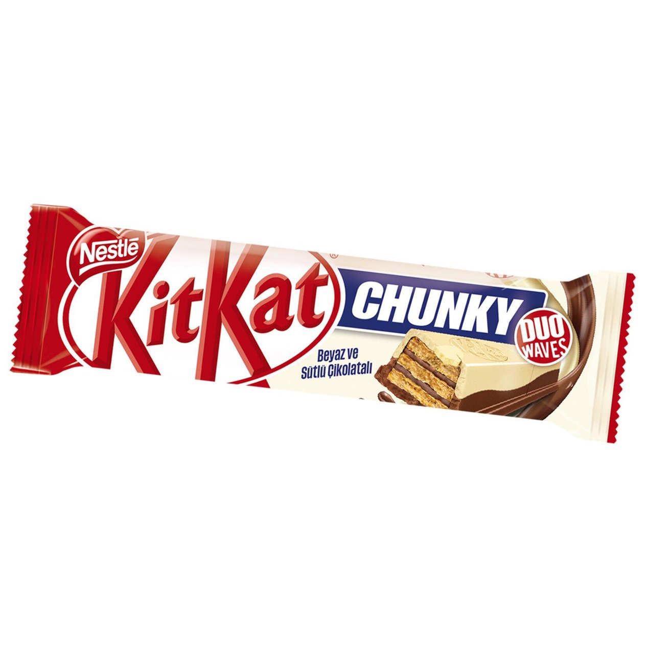 NESTLE KİTKAT CHUNKY DUO BEYAZ & SÜTL. ÇİK. GOF. 38 GR