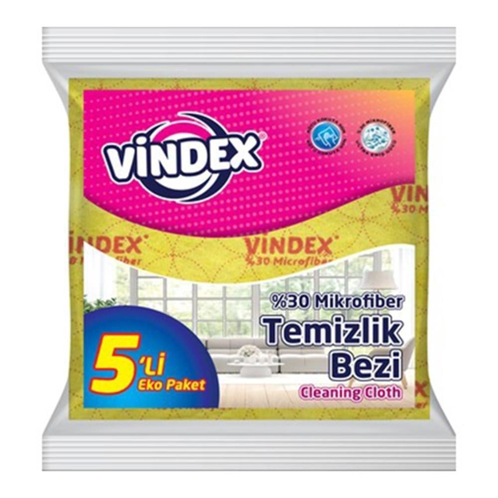 VİNDEX TEMİZLİK BEZİ 5 Lİ
