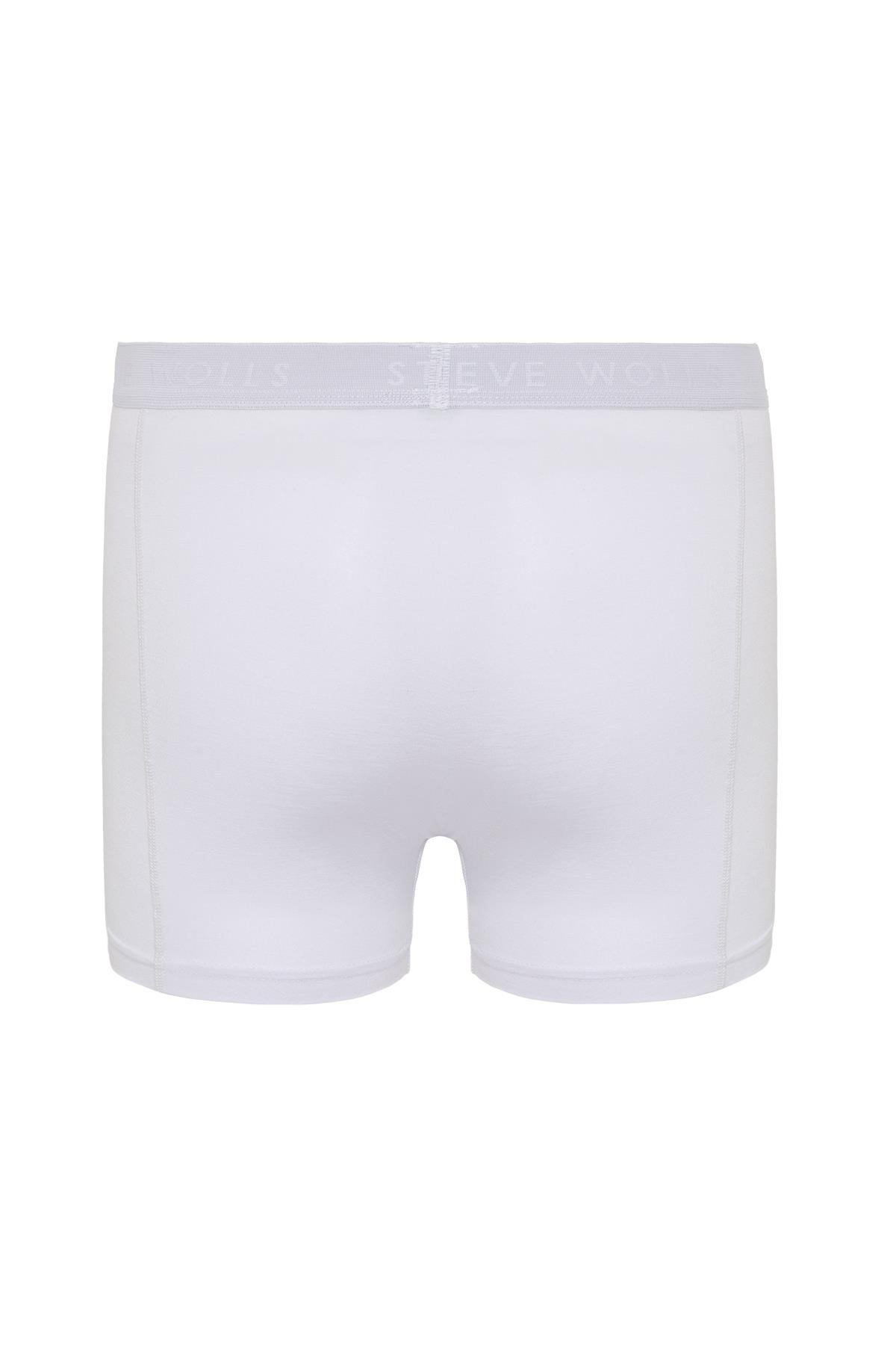 Erkek Beyaz 3’Lü Klasik Bambu Boxer - 25101
