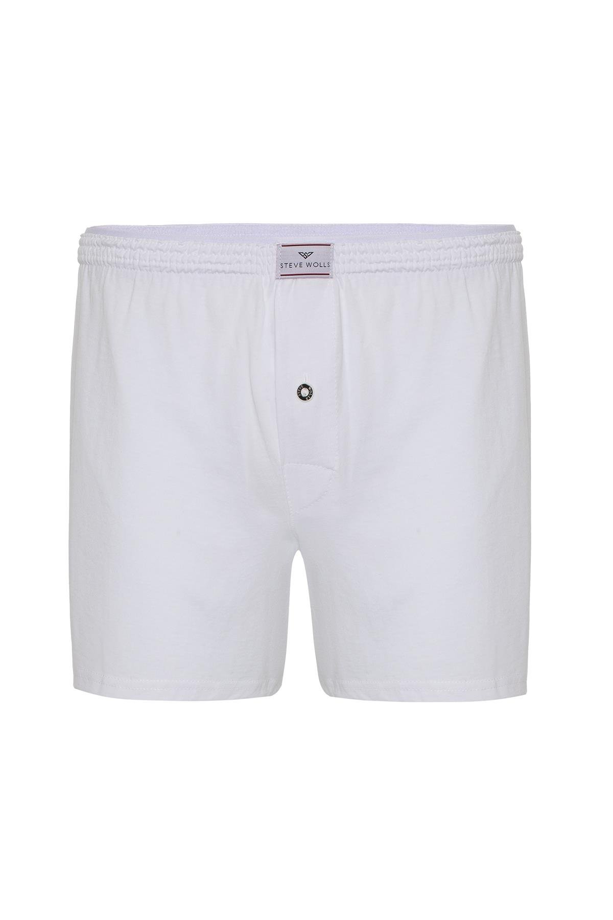 Erkek Beyaz 3’Lü Penye Boxer - 23702