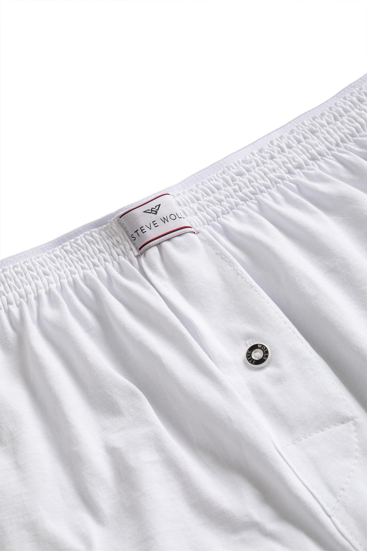 Erkek Beyaz 3’Lü Penye Boxer - 23702