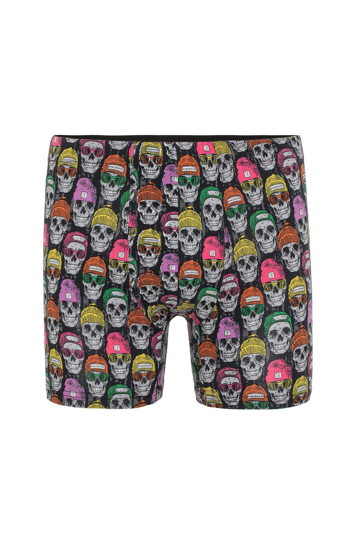 Erkek Karışık Desenli 3’Lü Boxer - 23652