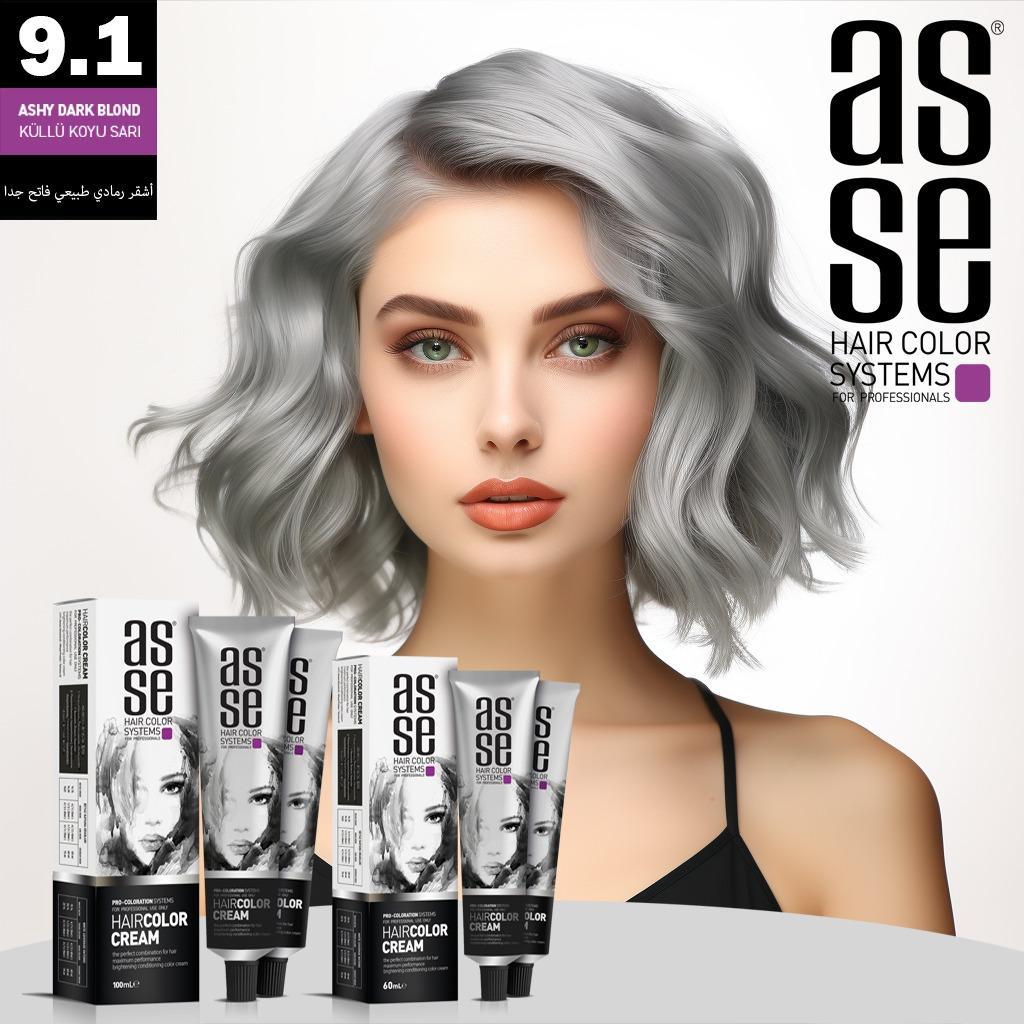 Asse Tüp Boya 60ml 9.1 Küllü Koyu Sarı