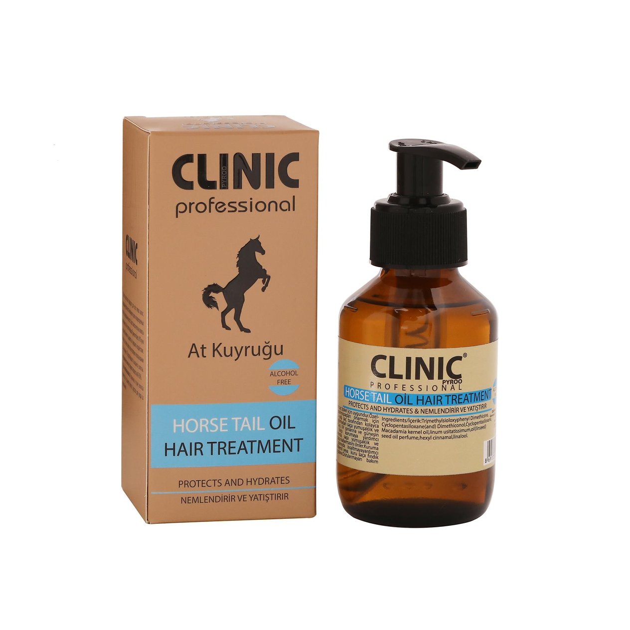 CLINIC BAKIM YAĞI 100ml. AT KUYRUĞU
