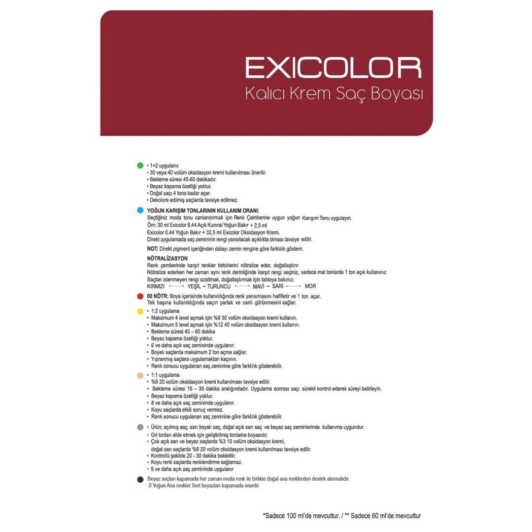 Exıcolor Tüp Boya 9-11