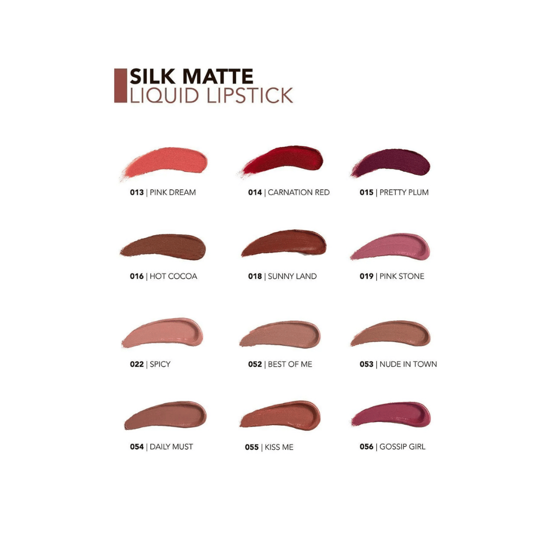 Flormar Silky Matte Liguid Lipstick 008 Dark Viole