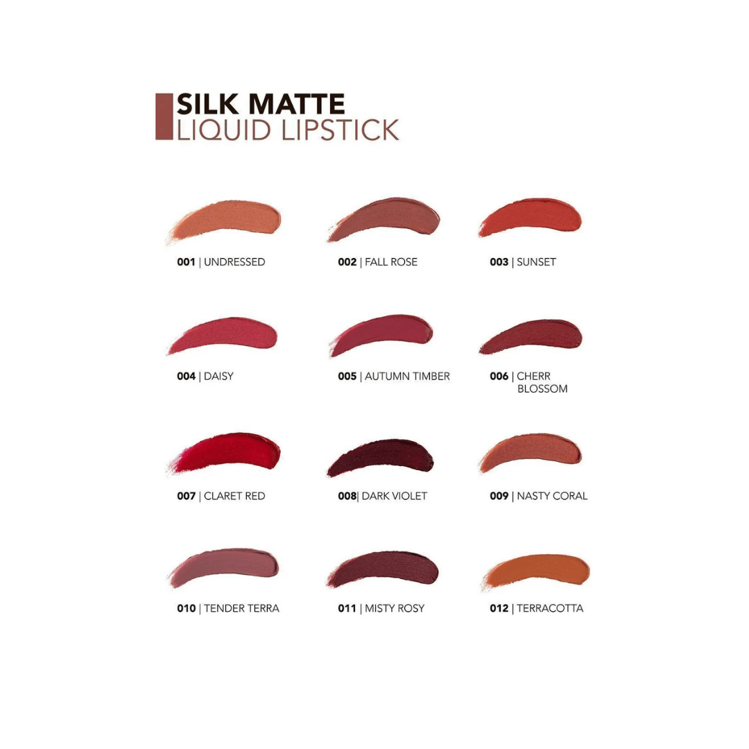 Flormar Silky Matte Liguid Lipstick 008 Dark Viole