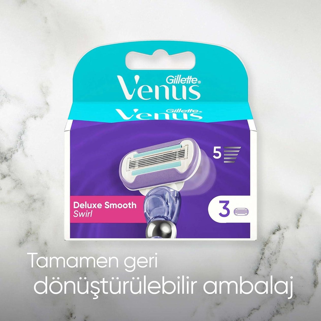 Gilette Venus Swirl 2'li Yedek Tıraş Bıçağı