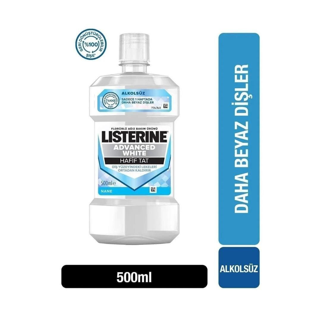 Listerine Ağız Bakım Suyu 500ml Advenced White