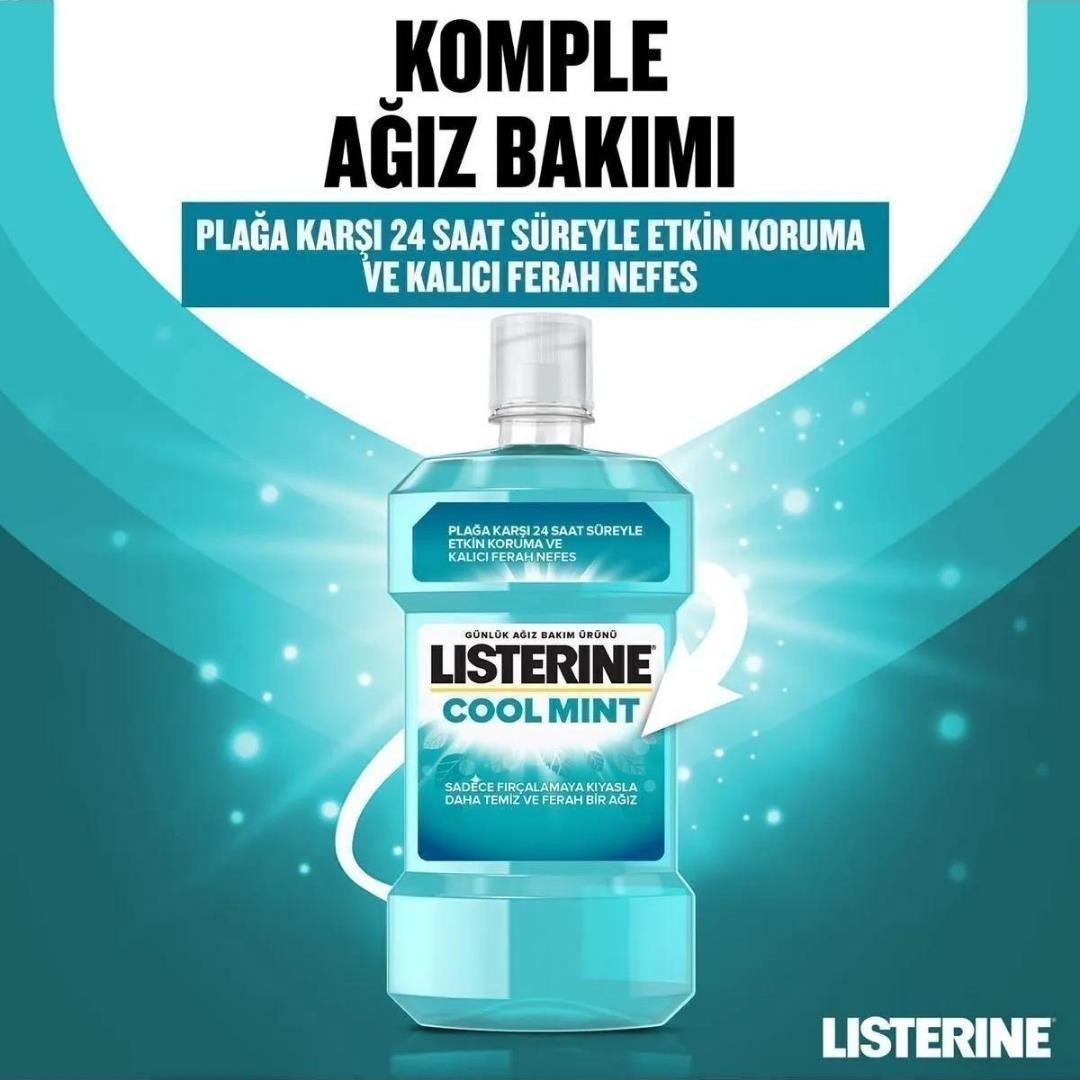 Listerine Ağız Bakım Suyu 500ml Cool Mint Hafif Na