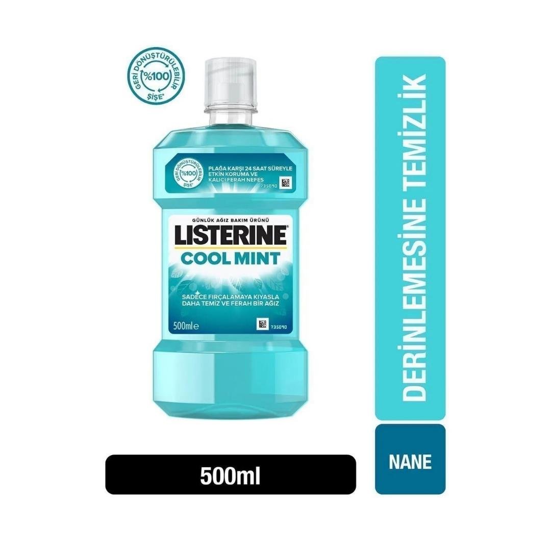 Listerine Ağız Bakım Suyu 500ml Cool Mint Hafif Na