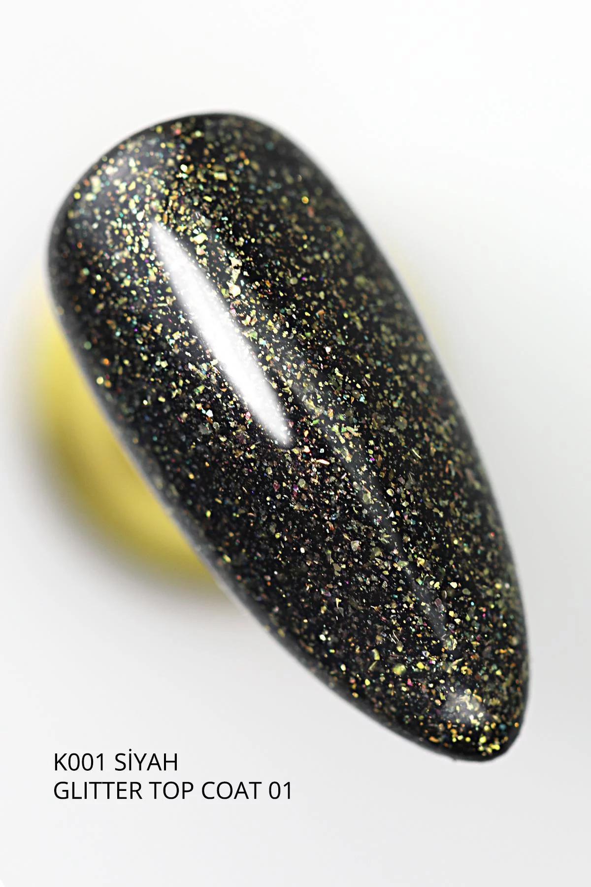 MOMO GLITTER TOP COAT NO-WIPE GT01 9ml.