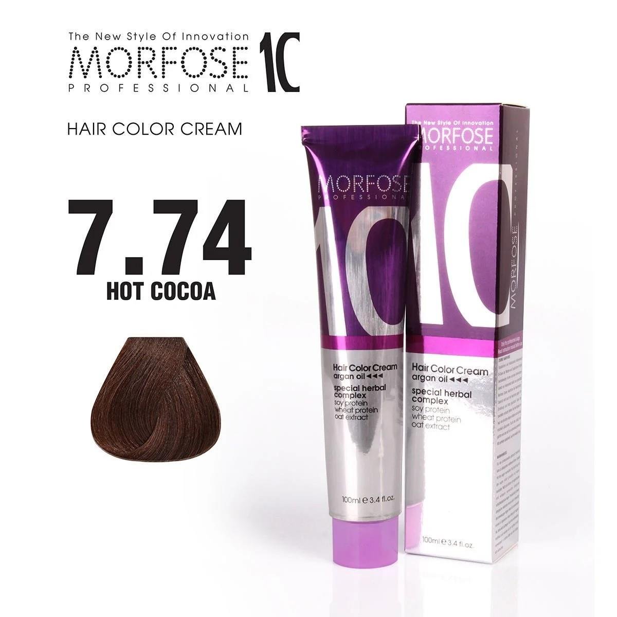 Morfose 10 Saç Boyası 7.74 Sıcak Kakao 100ml.