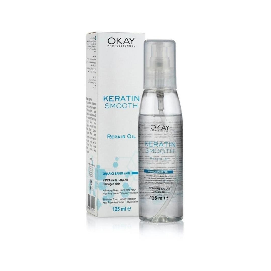 OKAY KERATIN SMOOTH REPAIR OIL 125ML.