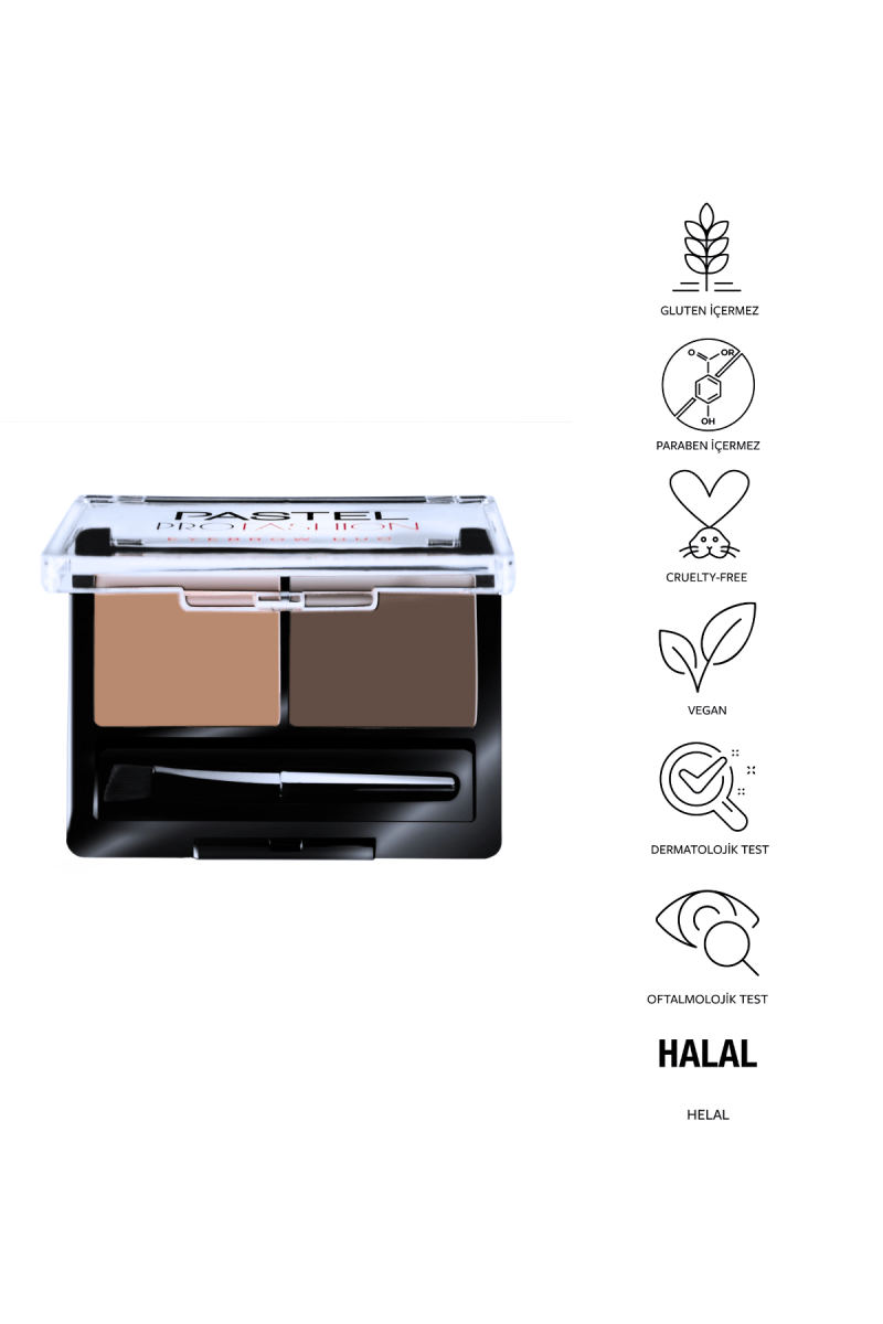 Pastel Profashıon Eyebrow Duo No:02