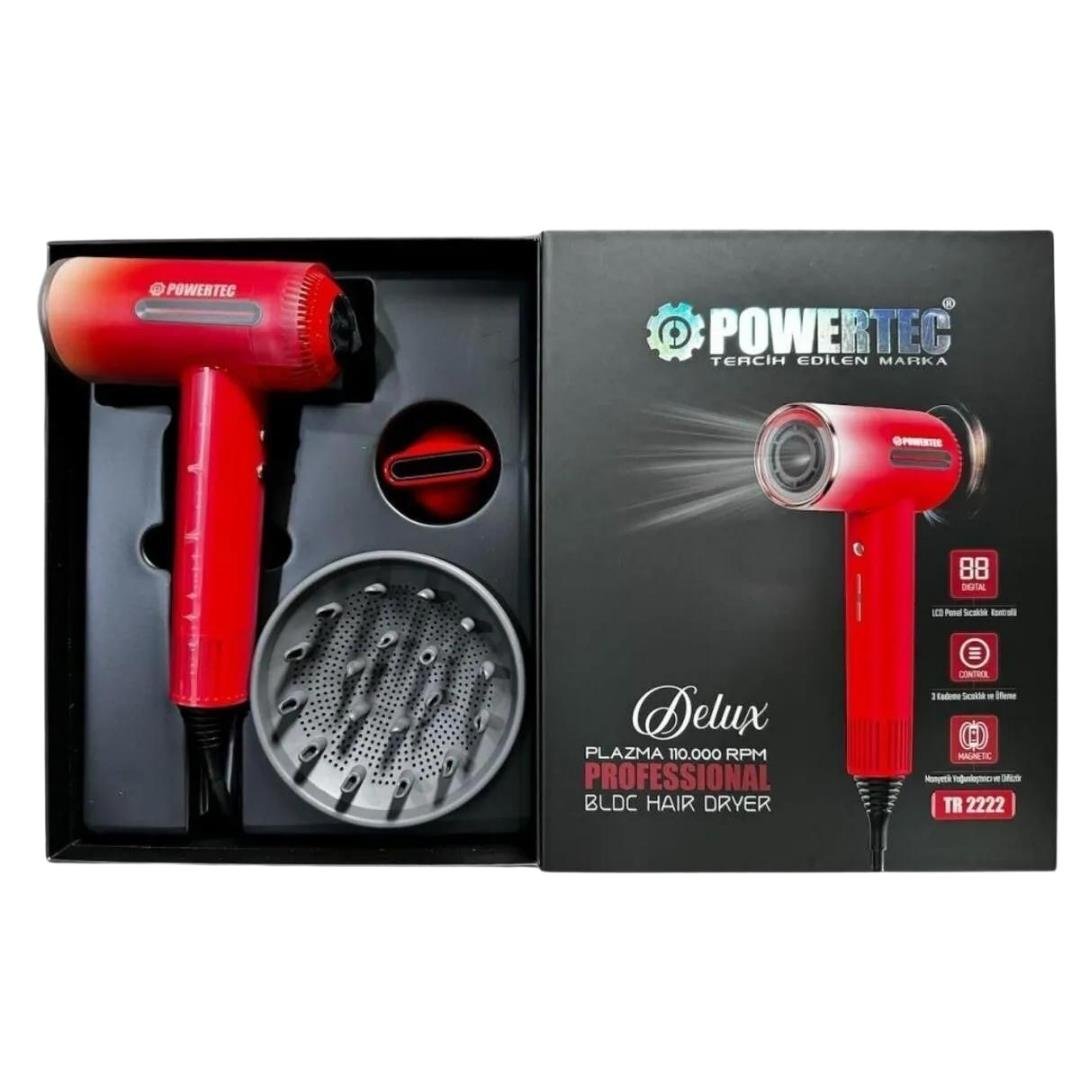 Powertec Plazma Kurutma Makinesi Tr-2222 Kırmızı