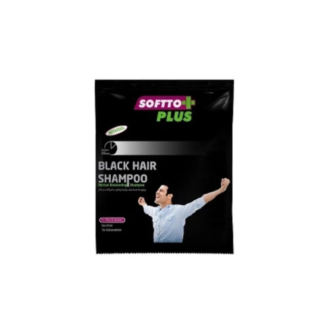 SOFTTO PLUS BLACK HAIR SHAMPOO 25 ML.