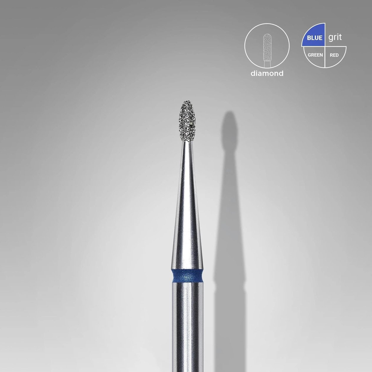STALEKS PRO ELMAS TOMURCUK FREZE MAVİ 1,2mm/3mm