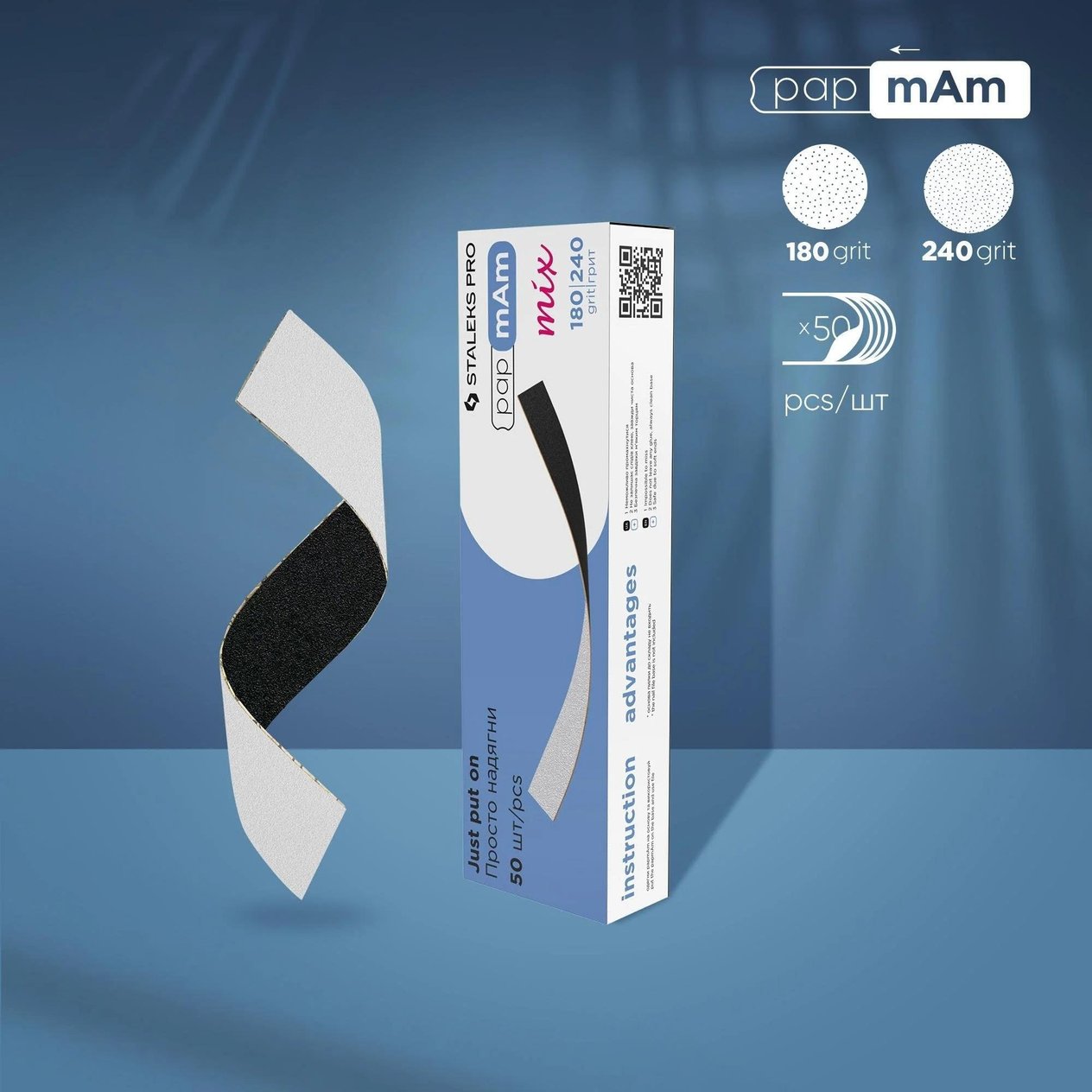 STALEKS PRO papmAm İKİ TARAFLI TÖRPÜ 180/240 50pcs