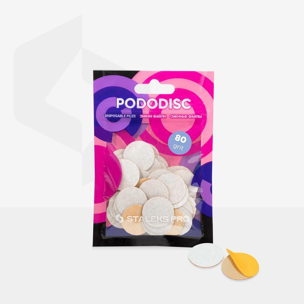 STALEKS PRO PODODISC M YEDEK TÖRPÜ 80 Grit 50pcs